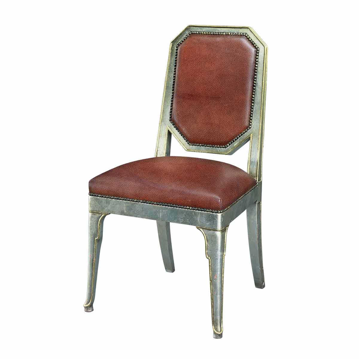 Silver And Gilt Accent Chair | Traditional Fine Luxury Art Deco Handcrafted Furniture | Sandton Johannesburg