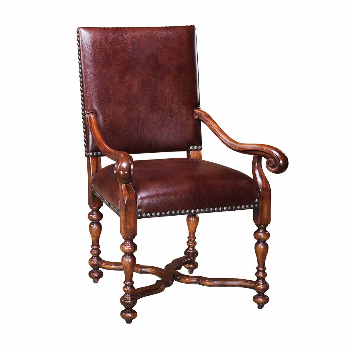 William & Mary Open Armchair | Traditional Fine Luxury Classical Handcrafted Furniture | Sandton Johannesburg