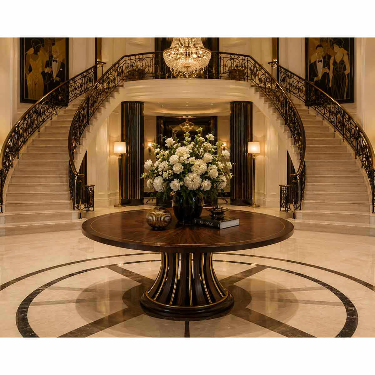 Maitre D' Dining or Entrance Table | Luxury Exclusive Designer Handcrafted Furniture