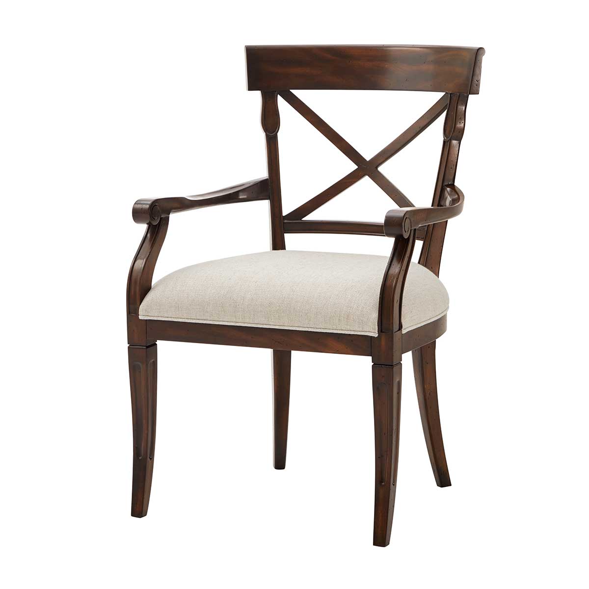 Brooksby Dining Armchair | Brooksby Collection Casual Traditional Luxury Handcrafted Furniture