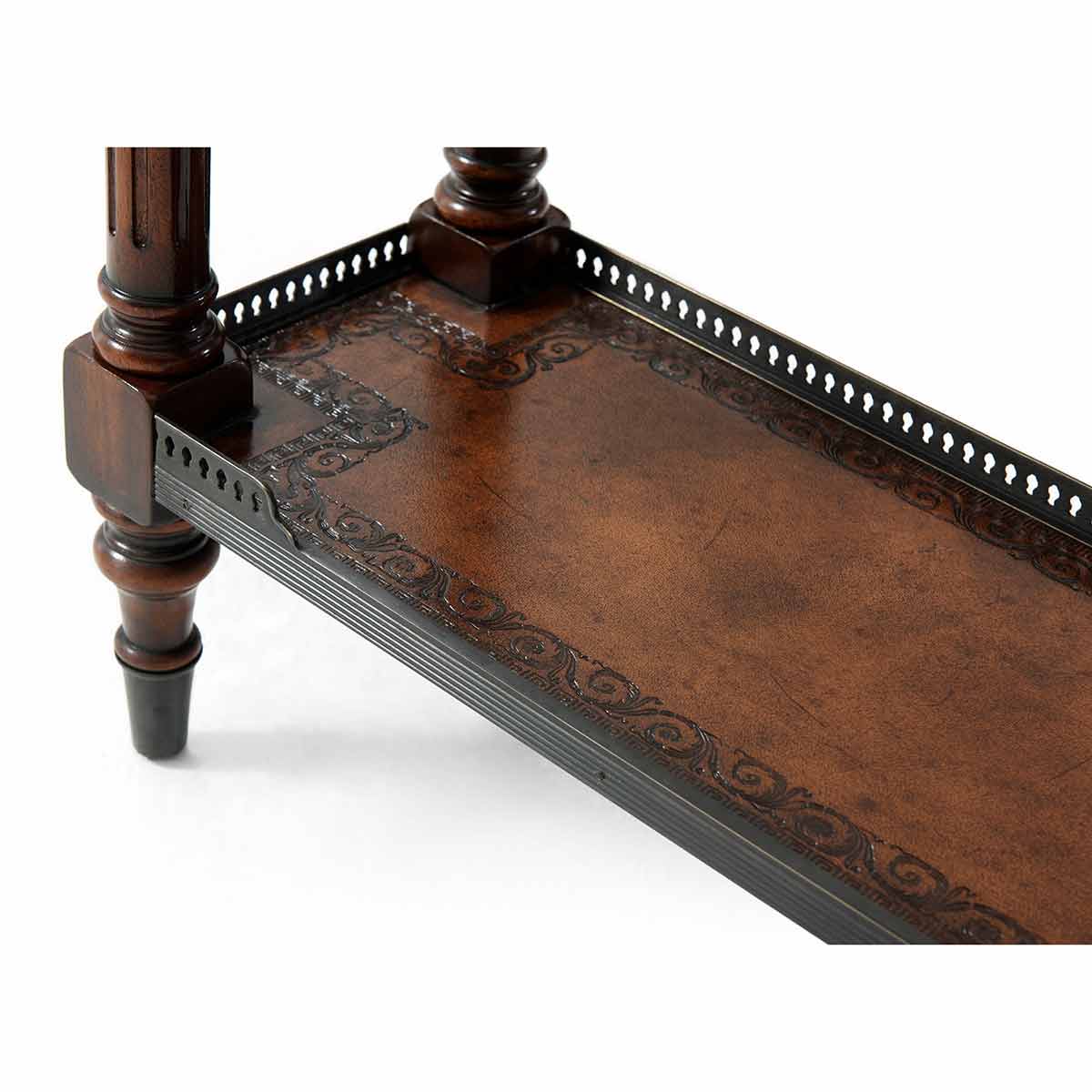 Louis XVI Leather Console - Image 3