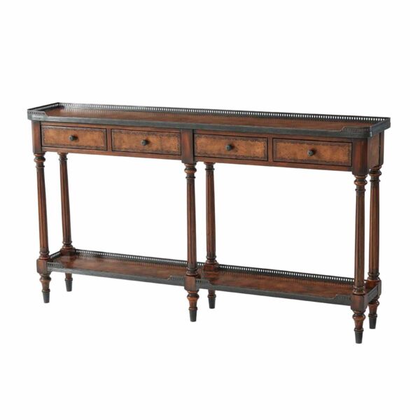 The Louis XVI Leather Console