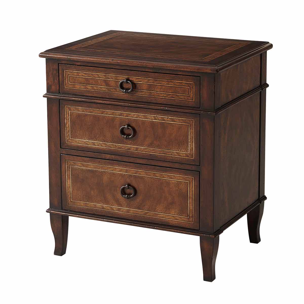 Brooksby Nightstand | Brooksby Collection | Traditional Fine Luxury 20th Century European Handcrafted Furniture
