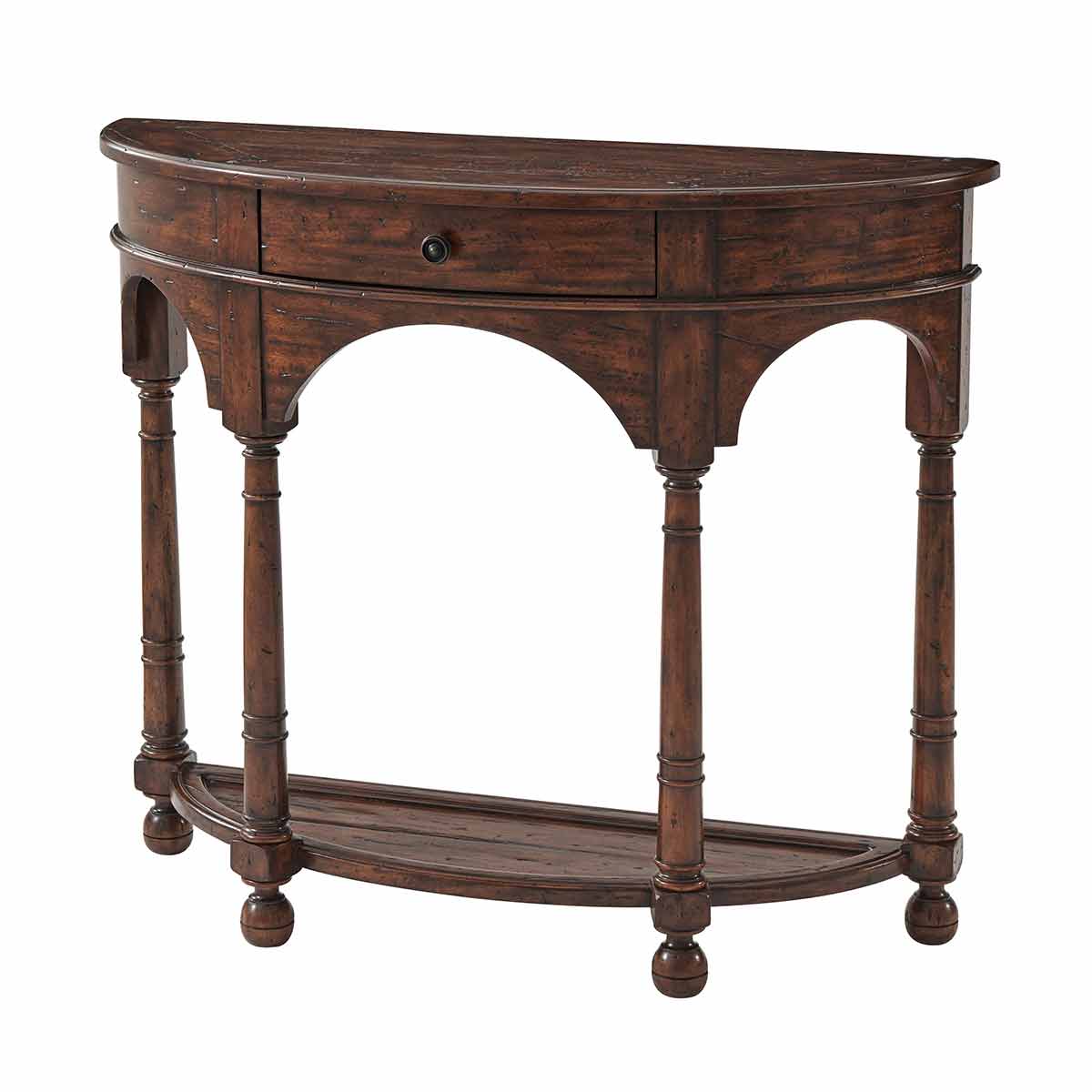 Bowfront Country Console | Sophisticated Rustic Luxury Exclusive Designer Handcrafted Furniture | Sandton Johannesburg