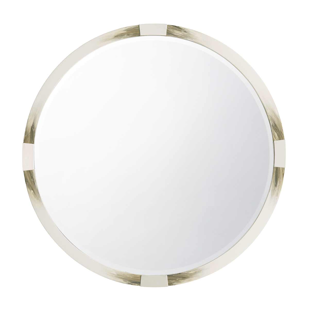 Round Cutting Edge Mirror (Longhorn White) | Contemporary Luxury Exclusive Designer Modern High End Furniture | Sandton Johannesburg