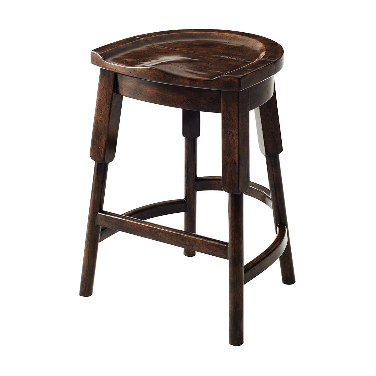 The English Inn Stool | Essential Collection | Traditional Fine Luxury Classical French Provincial Handcrafted Furniture