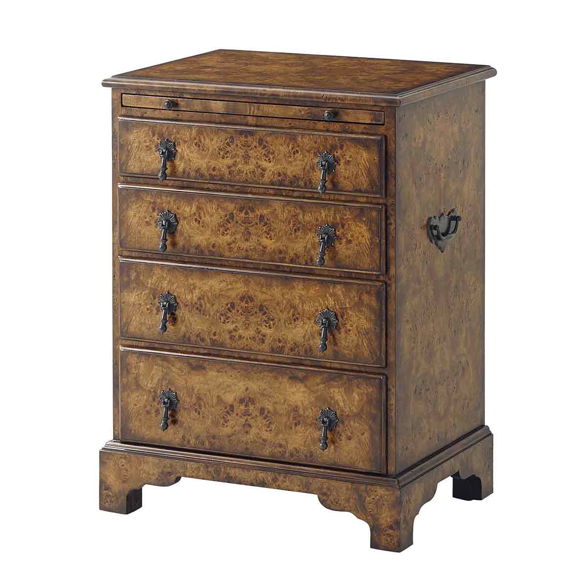 Bachelor's Nightstand | Traditional Fine Luxury Classical Georgian Regency Handcrafted Furniture