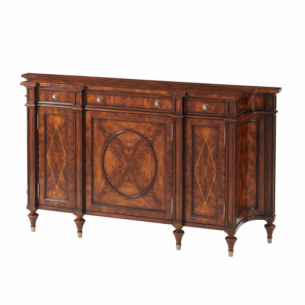 Concave Side Cabinet | Essential Collection | Traditional Fine Luxury Classical Georgian Handcrafted Furniture