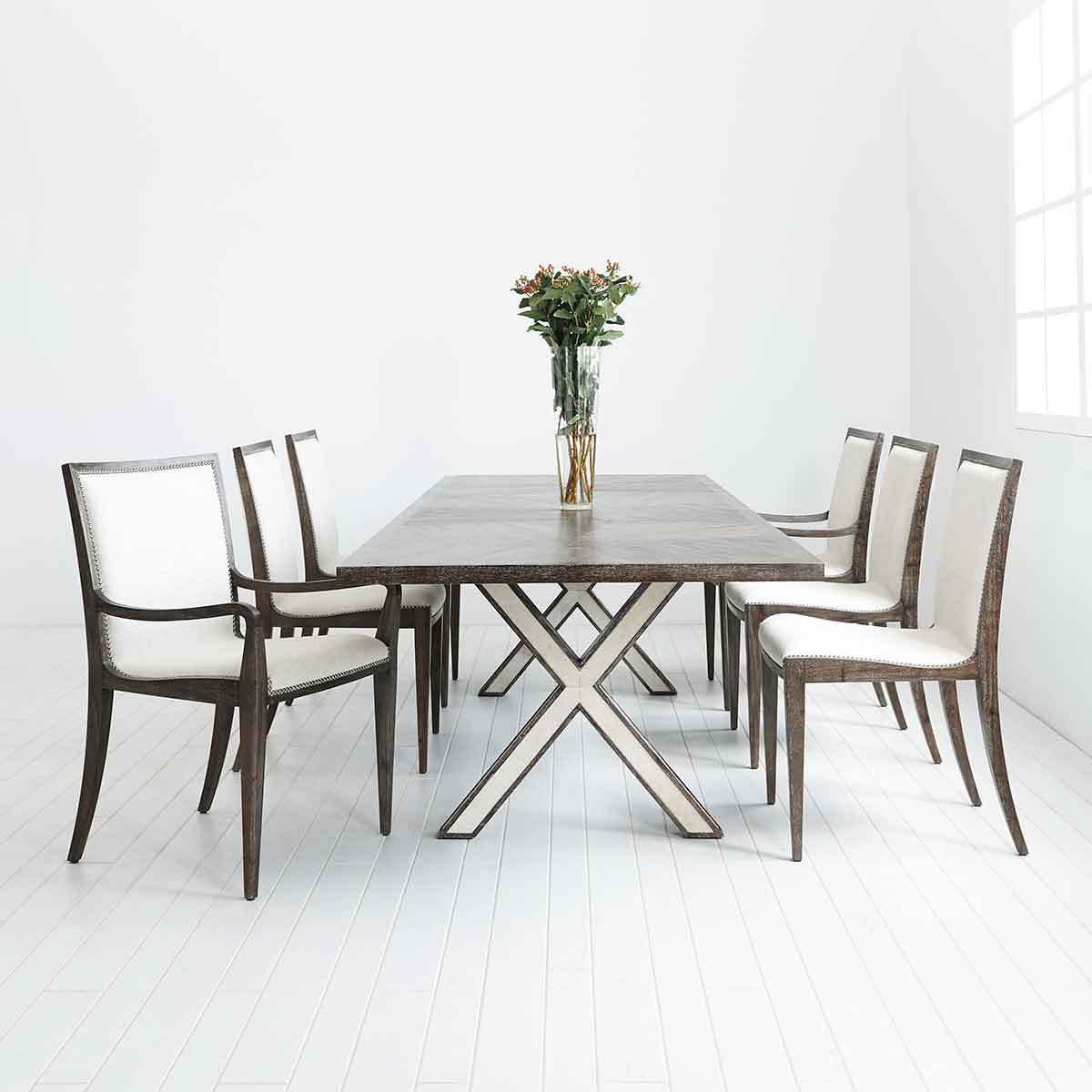 Mullin Table and Martin Dining Chair | Dining Room | Contemporary Modern Luxury Exclusive Elegant Designer Handcrafted Furniture