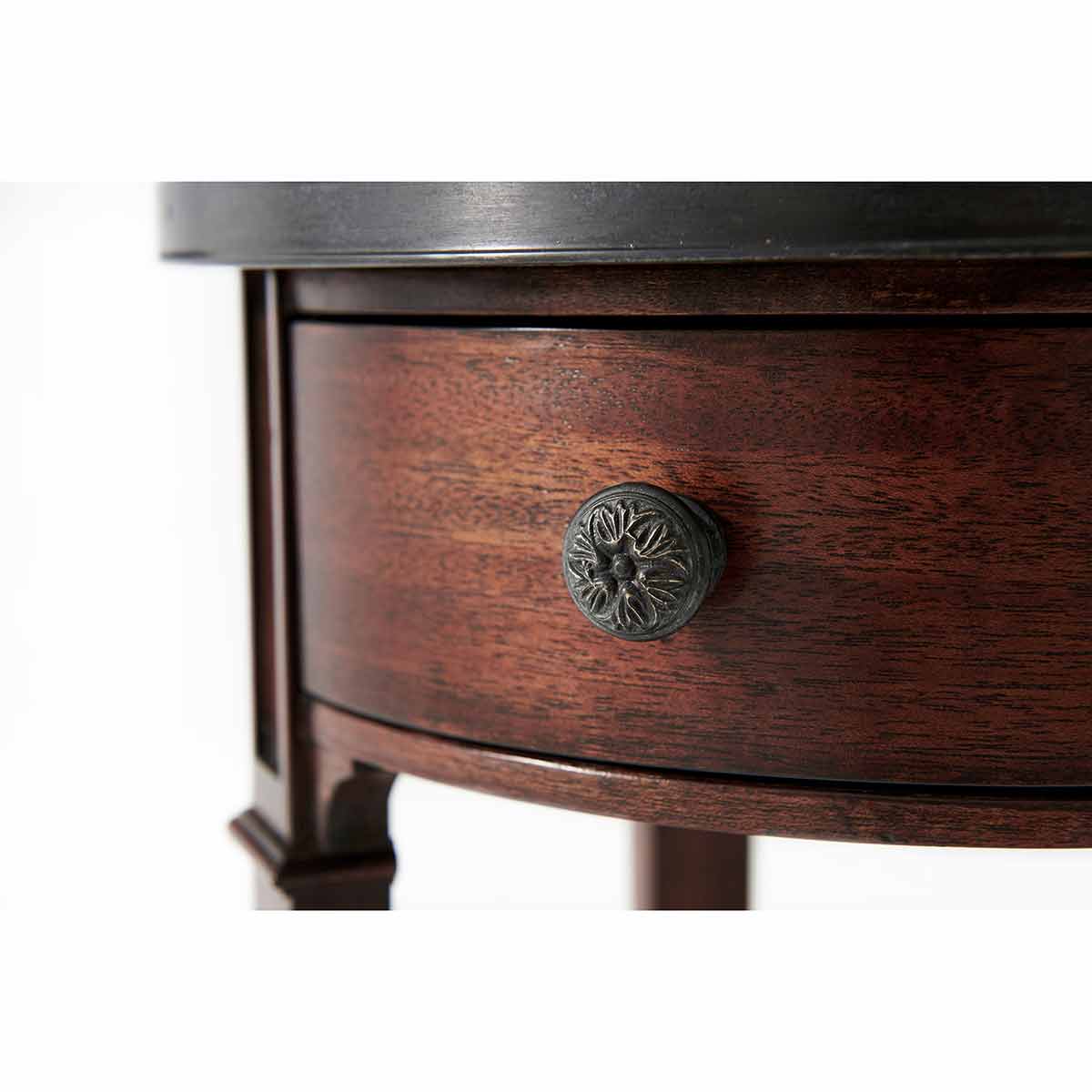 Walnut Circle Accent Table - Image 3