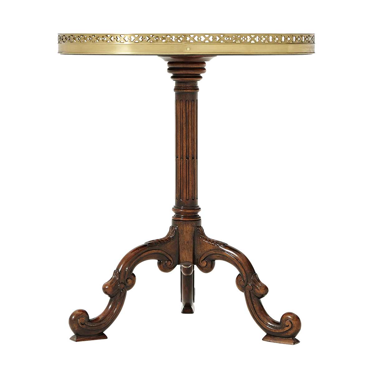 Radiating Parquetry Accent Table - Image 4