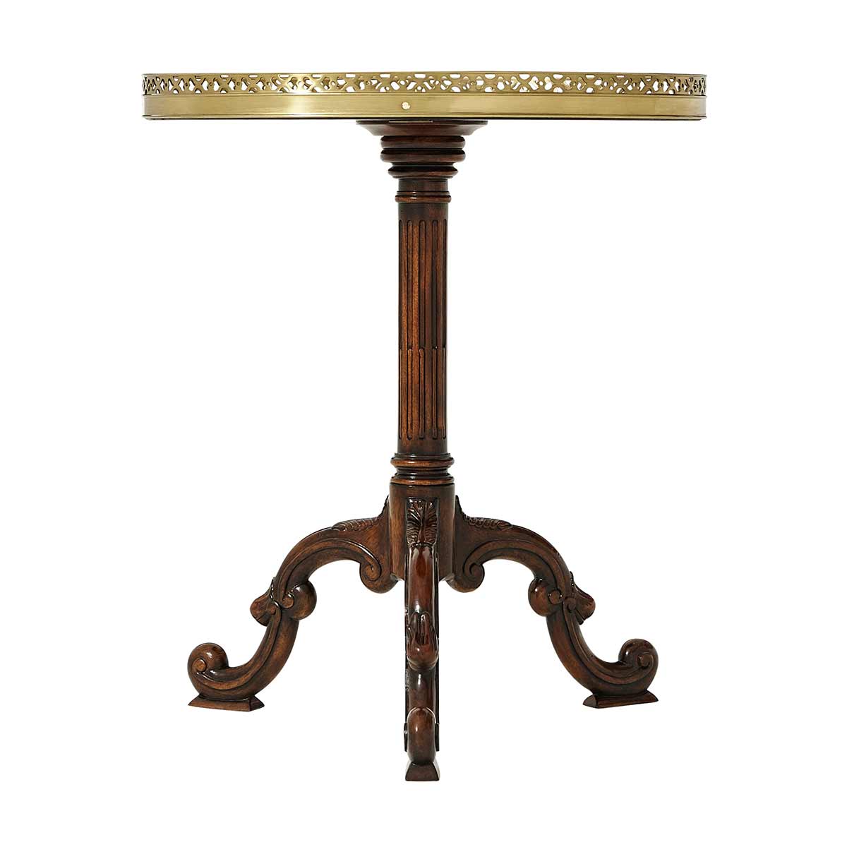 Radiating Parquetry Accent Table - Image 5