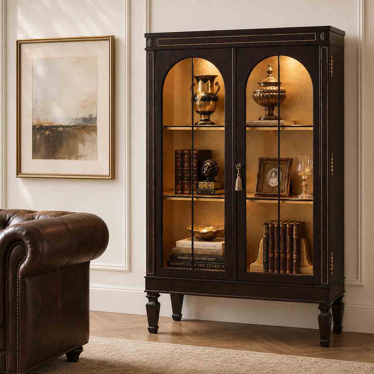 Dominique Curio Cabinet | Contemporary Luxury Exclusive Designer Modern Transitional Furniture