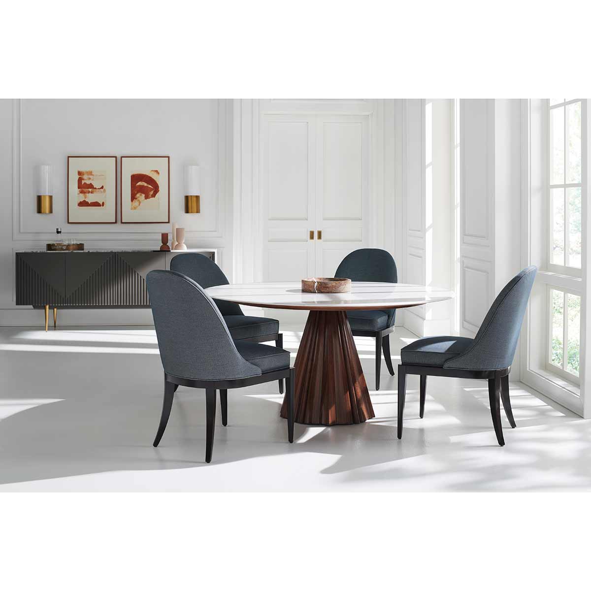 All Natural Dining Room Interior | Contemporary Luxury Exclusive Designer Modern Classic Furniture