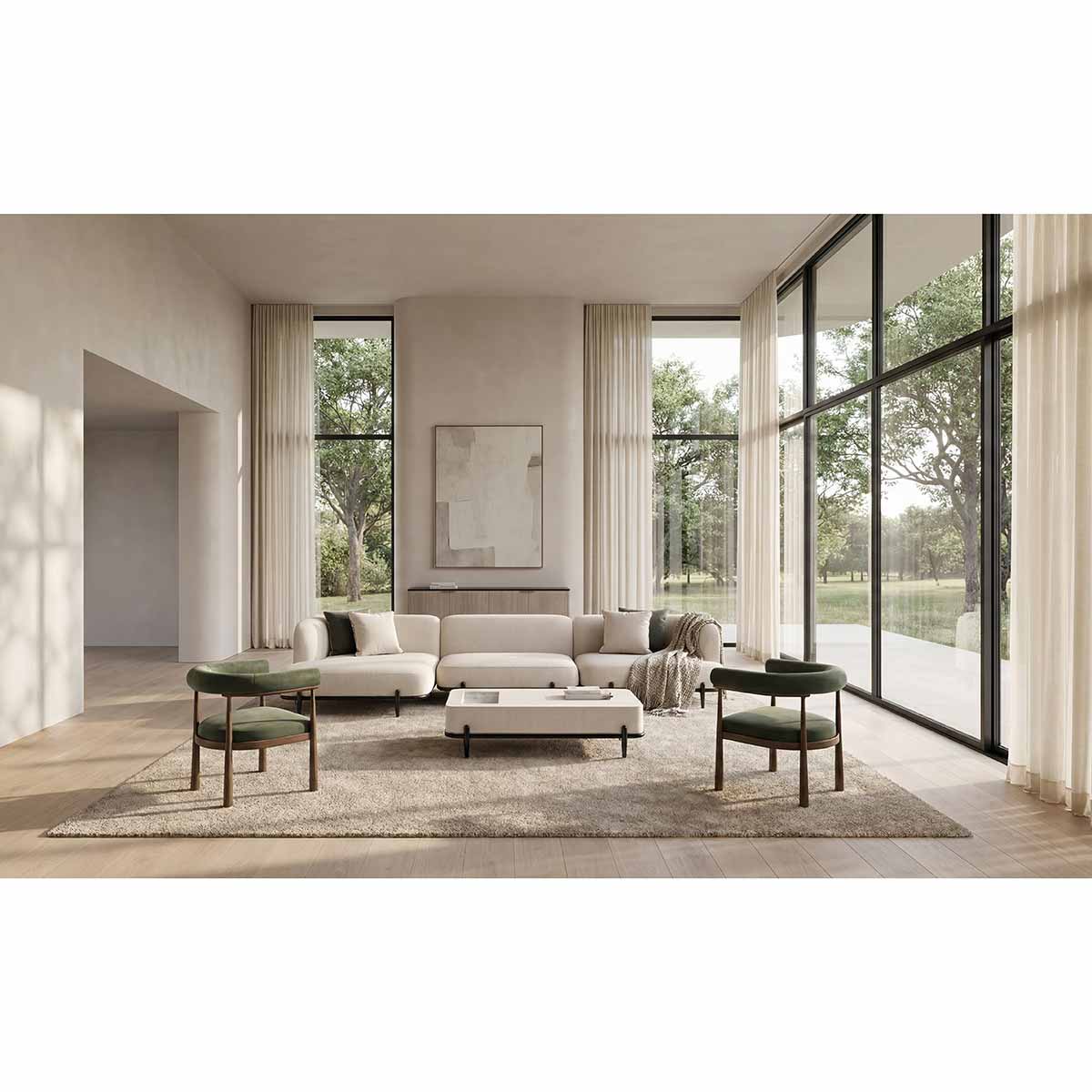 Madera Sectional | Caracole Fall 2025 | Elegant Contemporary Luxury Exclusive Designer Furniture