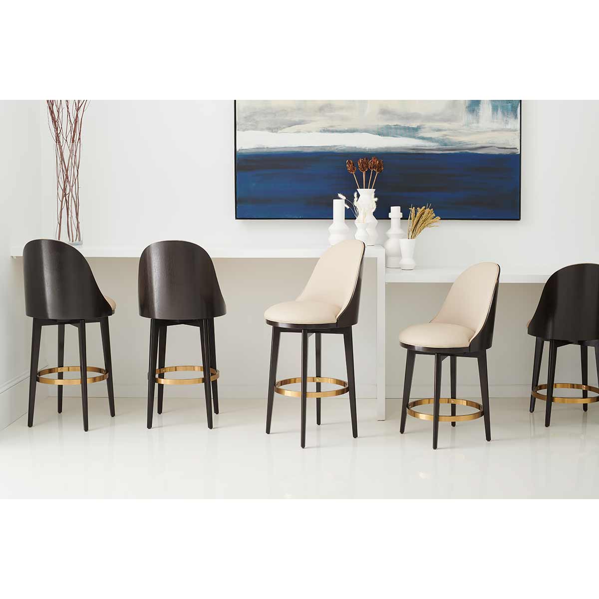 Bar Stool Dining Room Interior | Contemporary Luxury Exclusive Designer Modern Classic Furniture