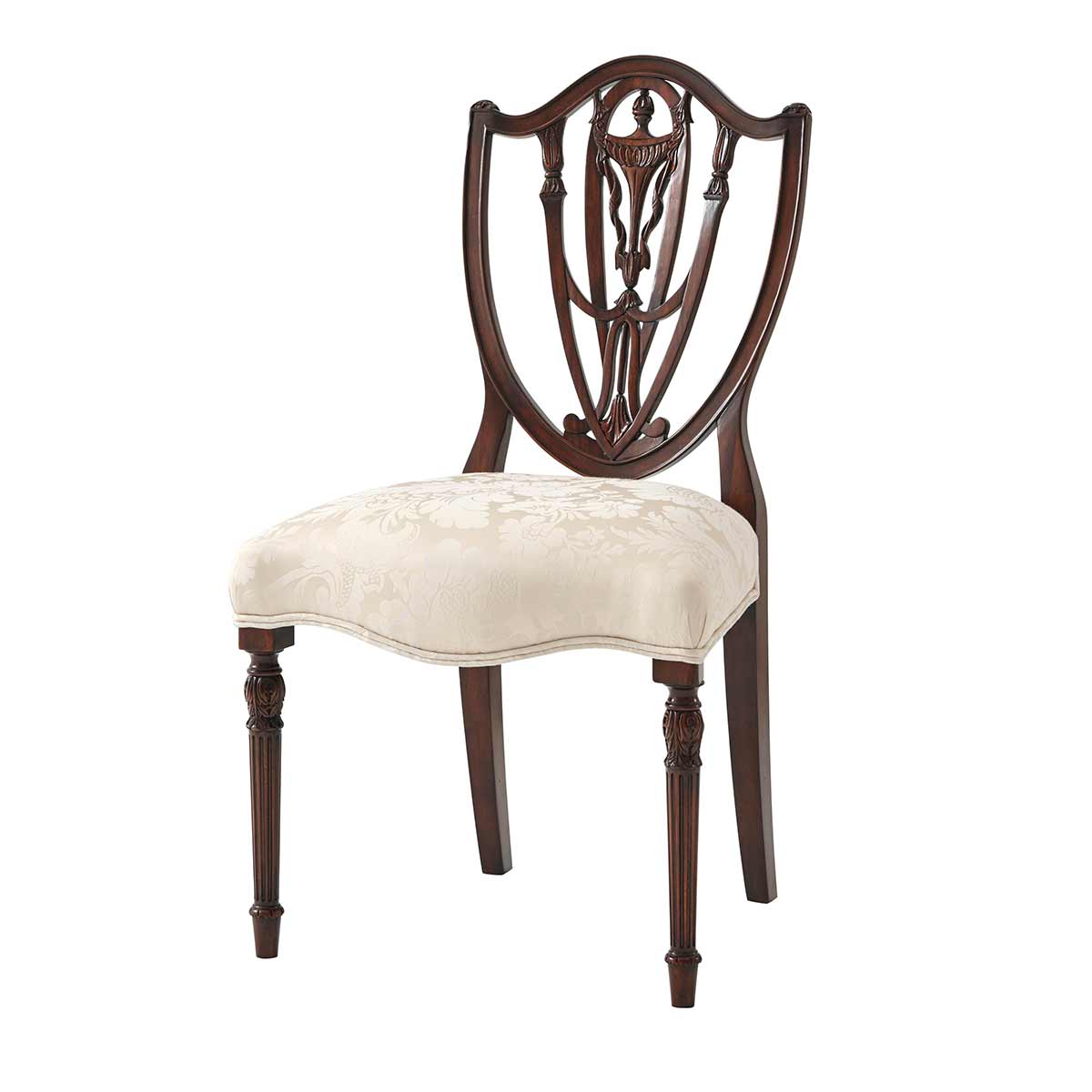 Hidden Vase Dining Side Chair | Traditional Fine Luxury Classical Georgian Handcrafted Furniture