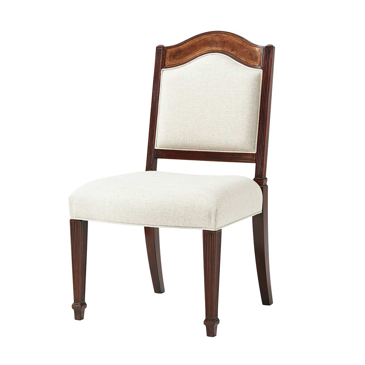 Sheraton Satinwood Dining Side Chair | Essential Collection | Traditional Fine Luxury Classical Regency Handcrafted Furniture