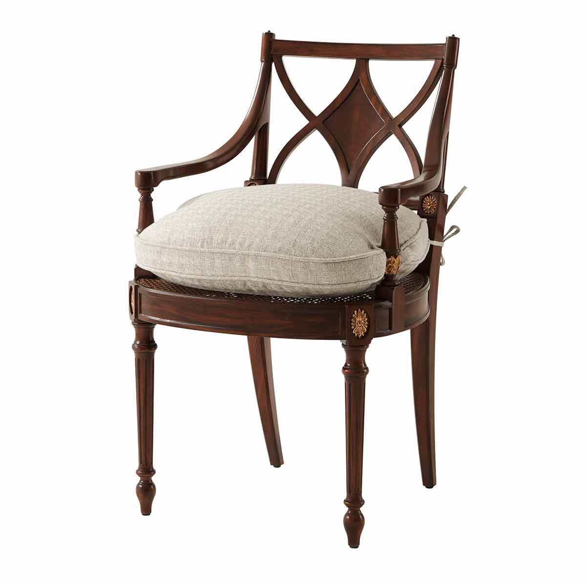 Sheraton Dainty Dining Armchair | Traditional Fine Luxury Classical Regency Handcrafted Furniture