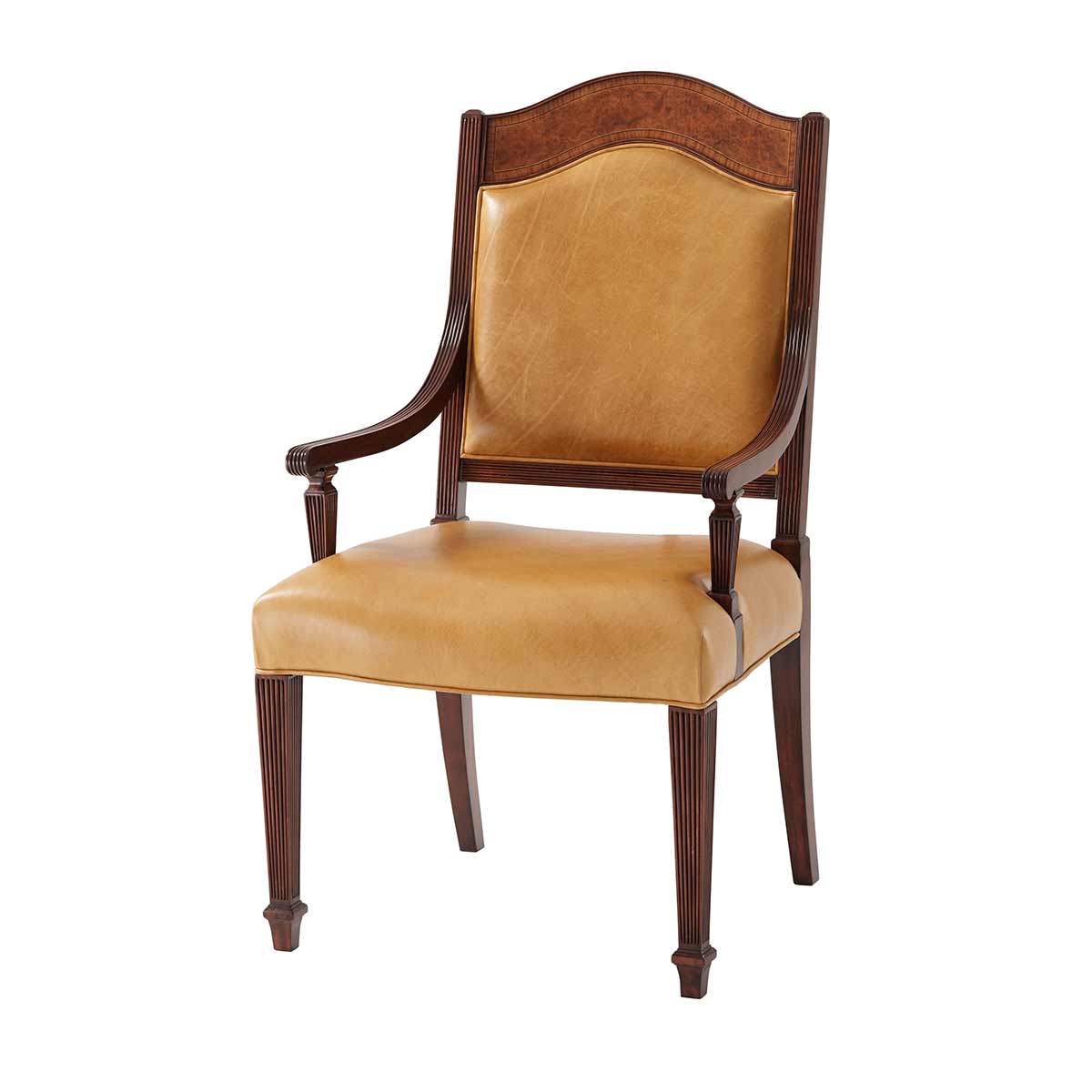 Sheraton Satinwood Armchair - Image 8