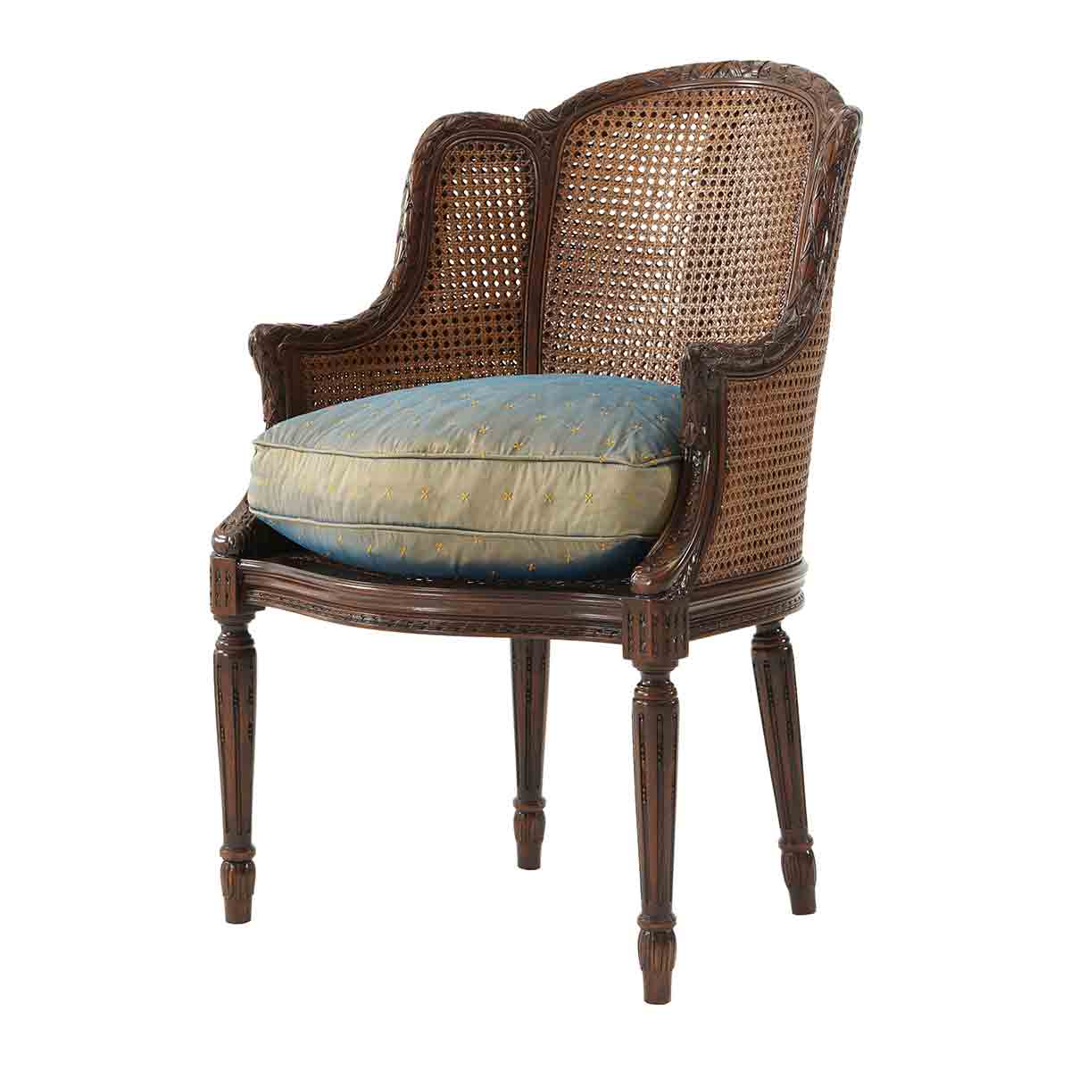 Louis Bergère Accent Armchair | Essential Collection | Traditional Fine Luxury Classical Louis XVI Handcrafted Furniture