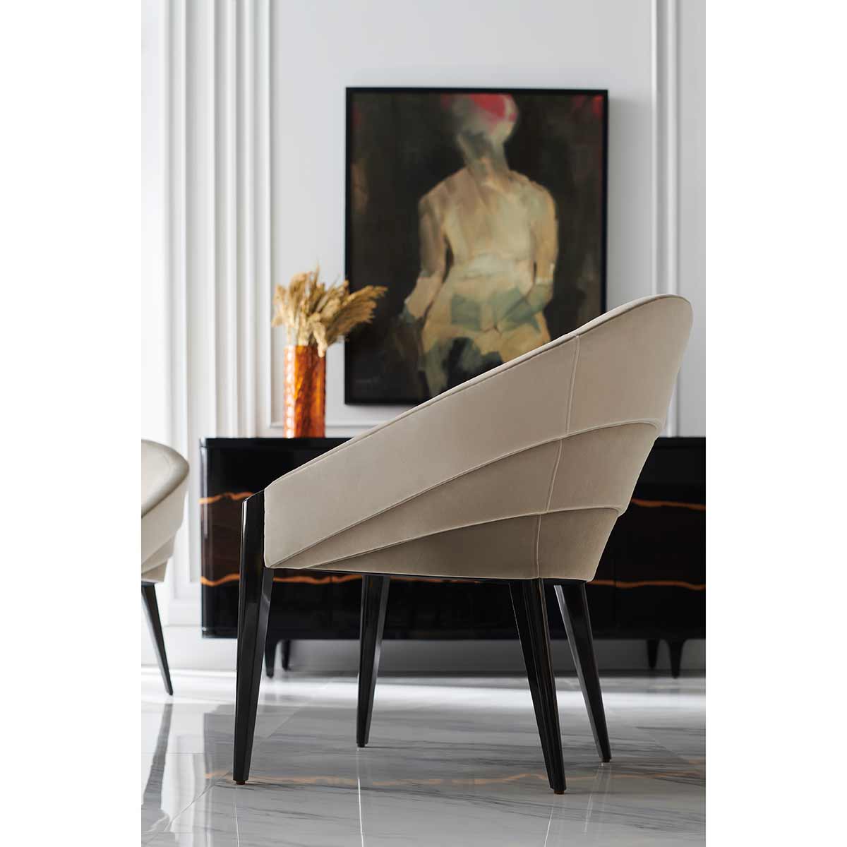 On All Levels Dining Chair | Caracole Signature Metropolitan Collection | Elegant Contemporary Luxury Exclusive Designer Furniture