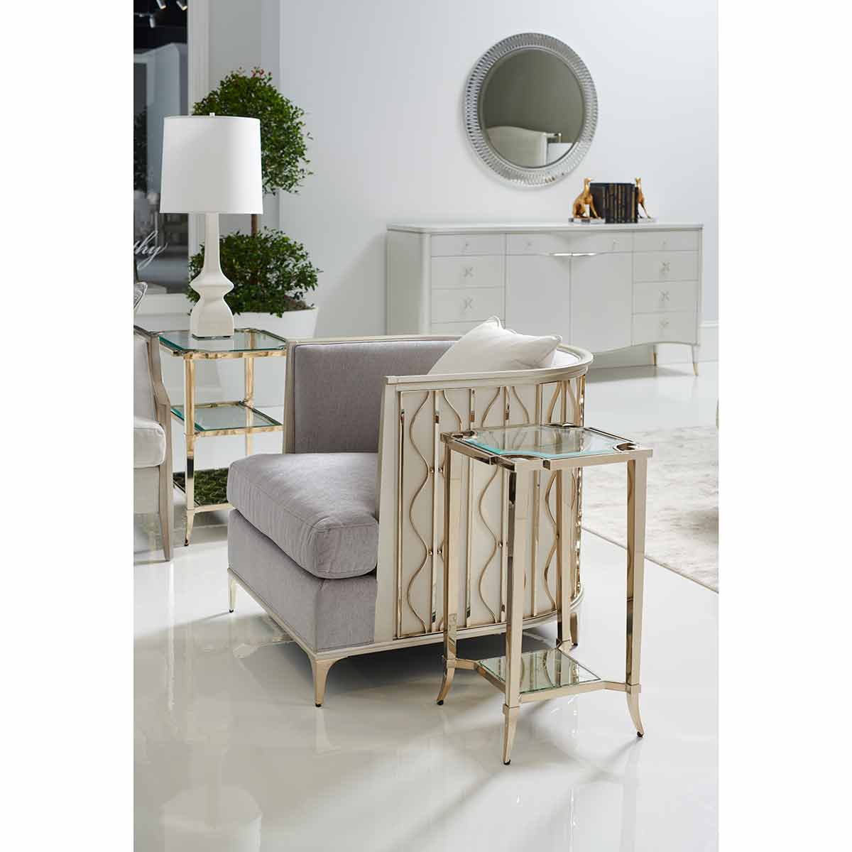 Back In Style Lounge Chair | Caracole Classic Collection | Elegant Contemporary Luxury Exclusive Designer Furniture