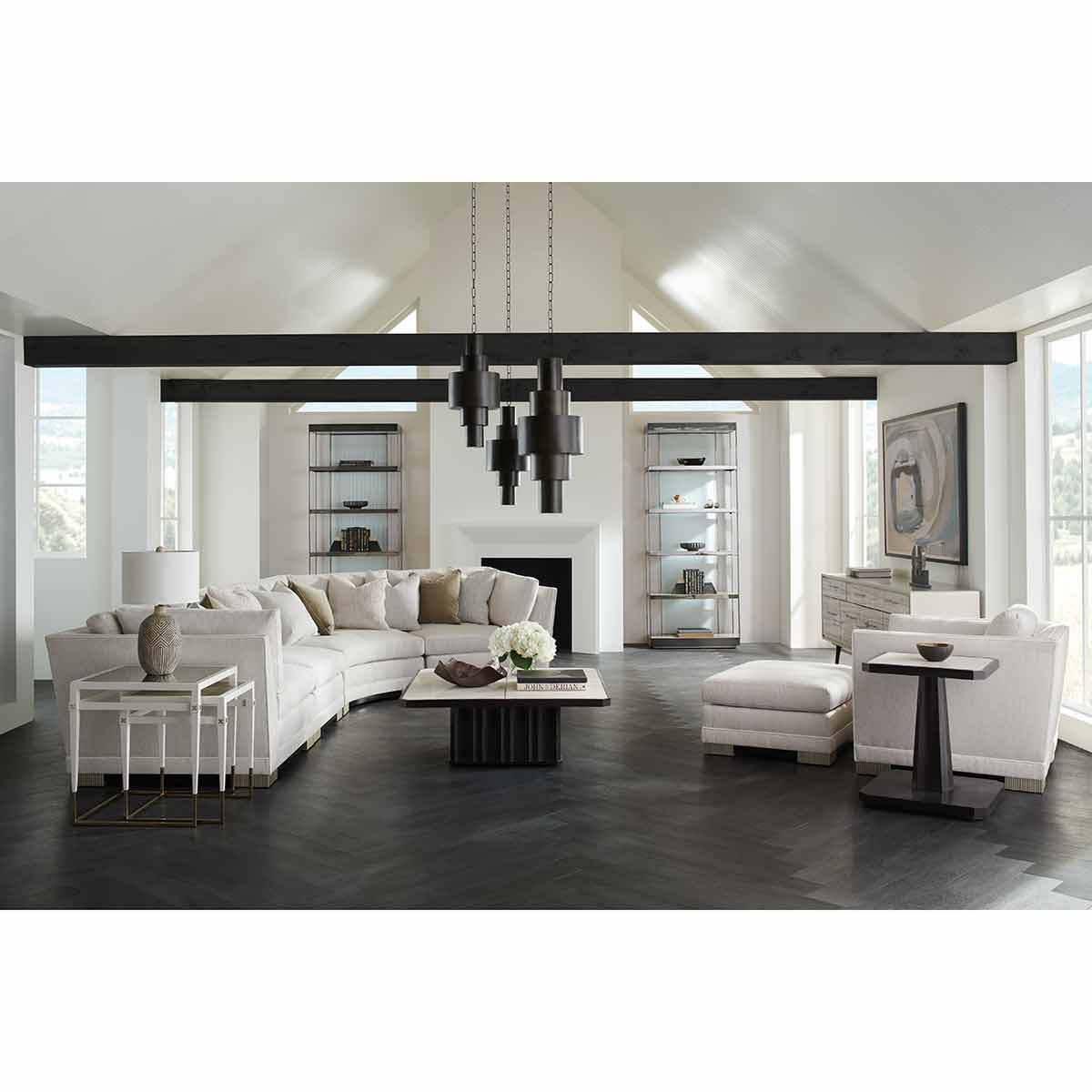 Deep Retreat Sectional Sofa | Caracole Classic Collection | Elegant Contemporary Luxury Exclusive Designer Furniture