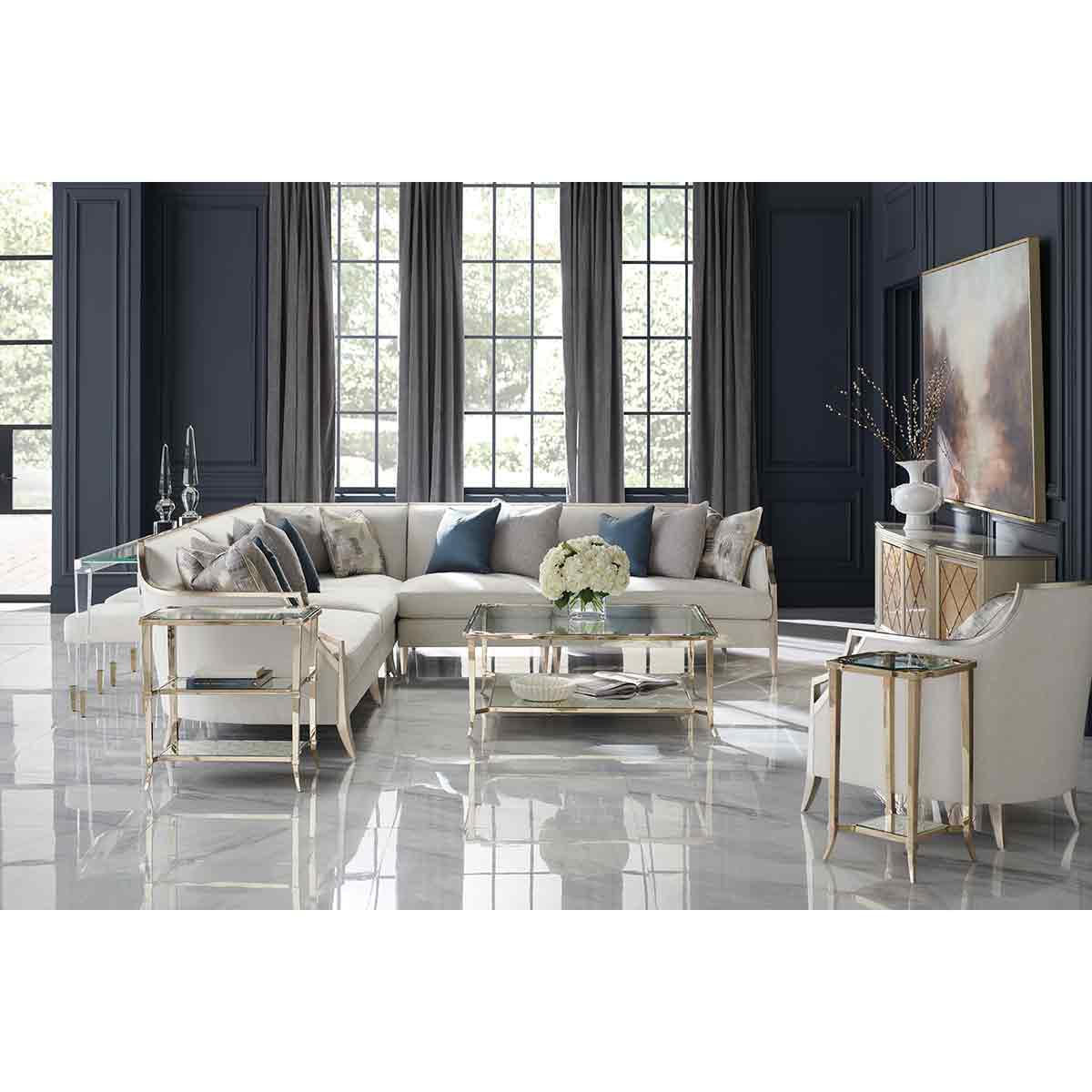X Factor Sectional Sofa | Caracole Classic Collection | Elegant Contemporary Luxury Exclusive Designer Furniture