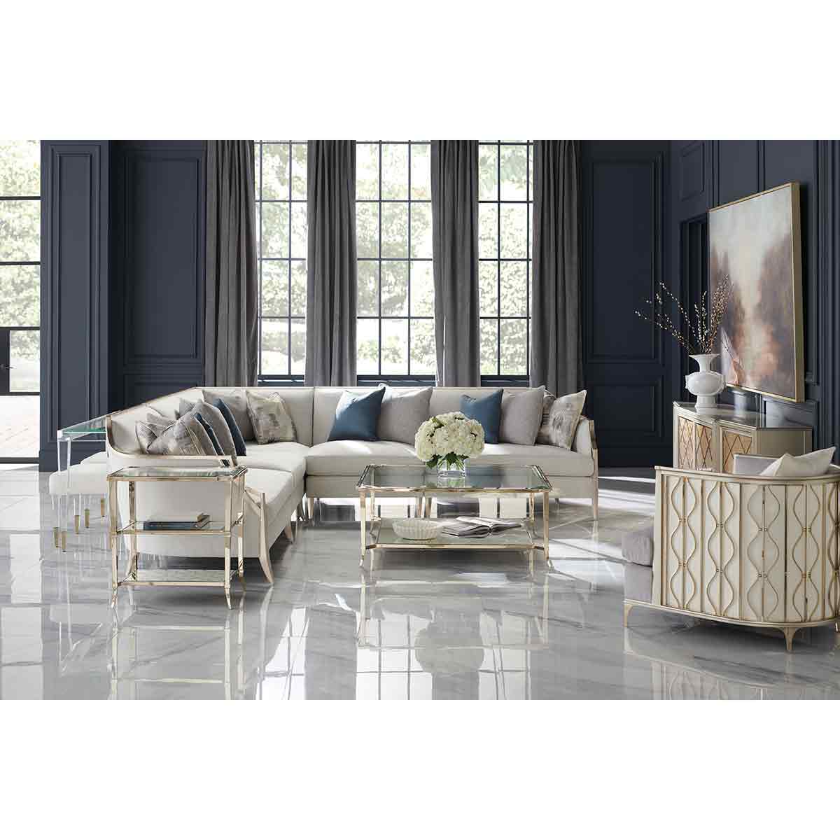 X Factor Sectional Sofa | Caracole Classic Collection | Elegant Contemporary Luxury Exclusive Designer Furniture