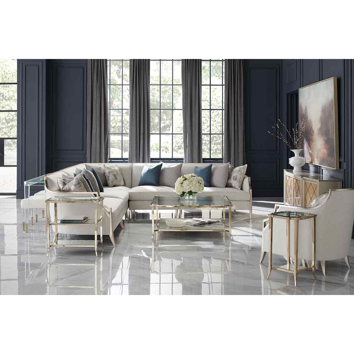 X Factor Sectional Sofa | Caracole Classic Collection | Elegant Contemporary Luxury Exclusive Designer Furniture