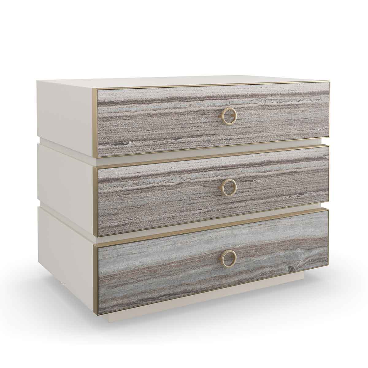 Bedrock Nightstand | Caracole Classic Collection | Elegant Contemporary Luxury Exclusive Designer Furniture