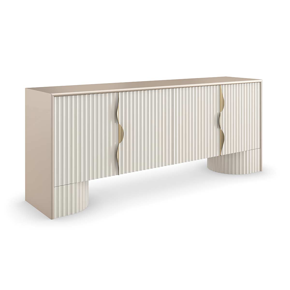 Corinthian Media Console | Caracole Classic Collection | Elegant Contemporary Luxury Exclusive Designer Furniture