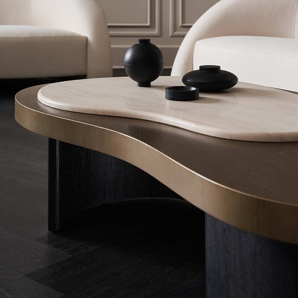Contrast Cocktail Table | Caracole Modern Principles Collection | Elegant Contemporary Luxury Exclusive Designer Furniture