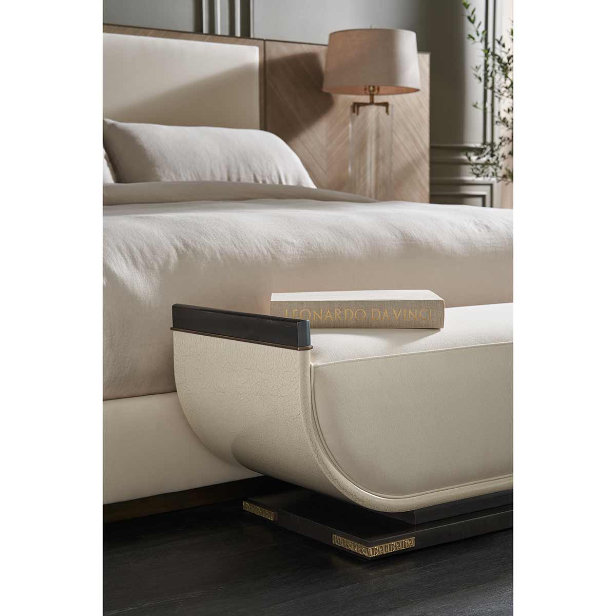 Crete Bench | Caracole Classic Collection | Elegant Contemporary Luxury Exclusive Designer Furniture