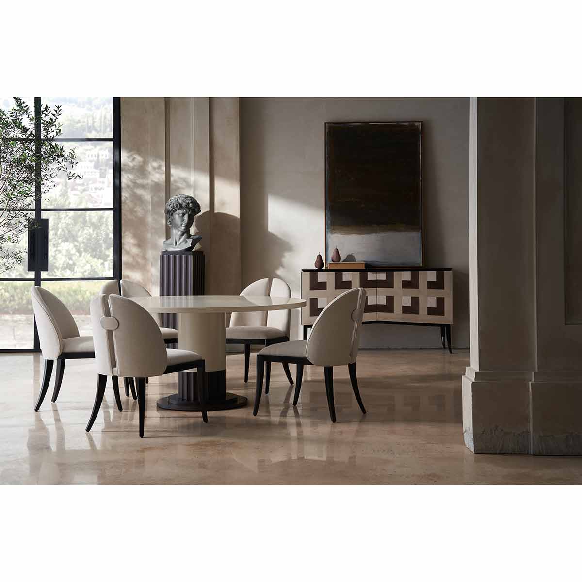 Dorian Dining or Entrance Table | Caracole Classic Collection | Elegant Contemporary Luxury Exclusive Designer Furniture