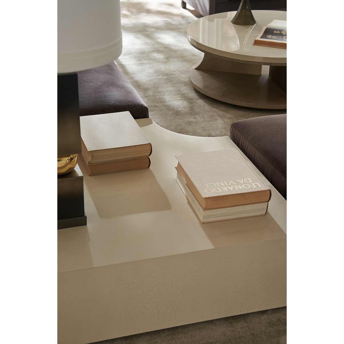 Buttoned Up Sectional Cocktail Table | Caracole Classic Collection | Elegant Contemporary Luxury Exclusive Designer Furniture