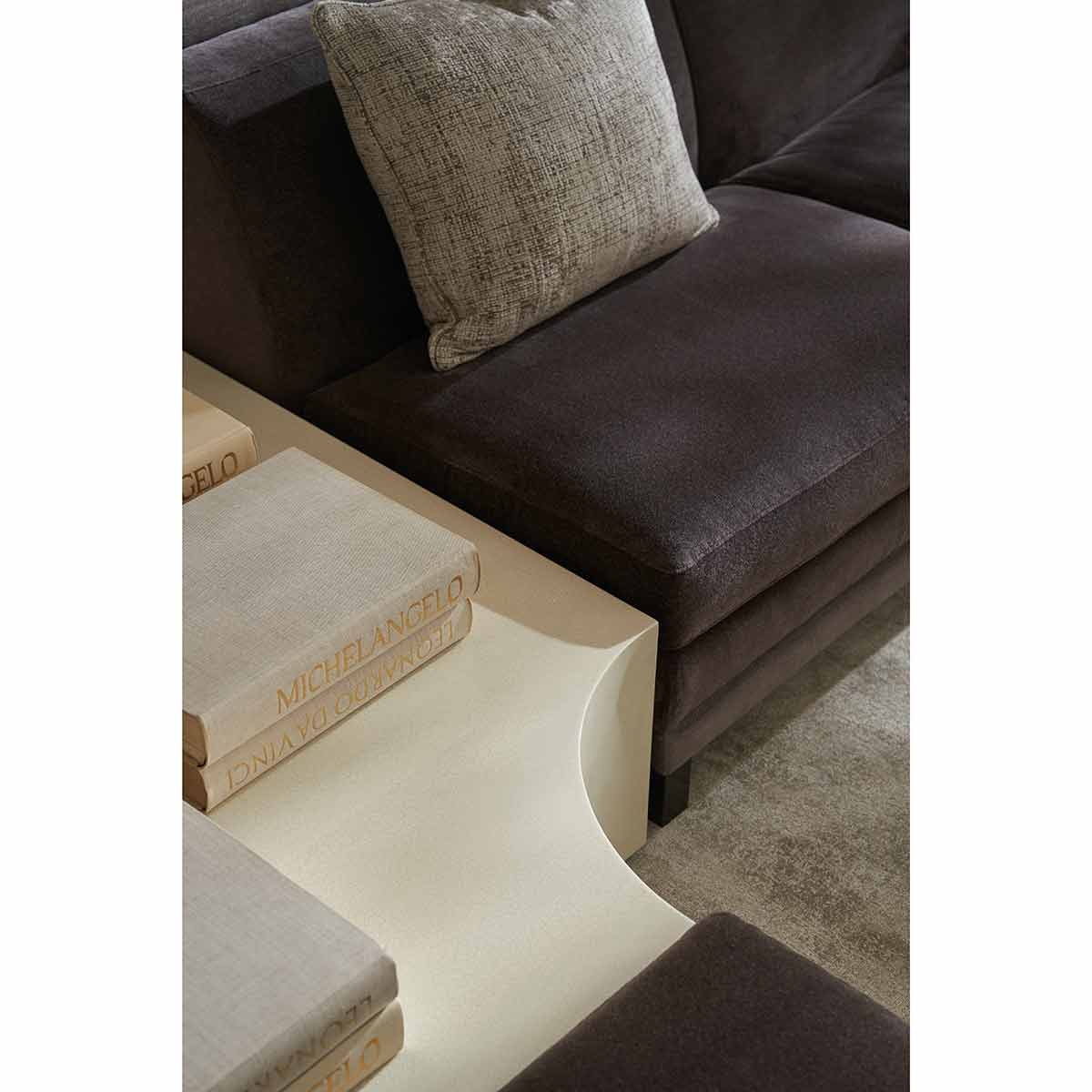 Buttoned Up Sectional Cocktail Table | Caracole Classic Collection | Elegant Contemporary Luxury Exclusive Designer Furniture