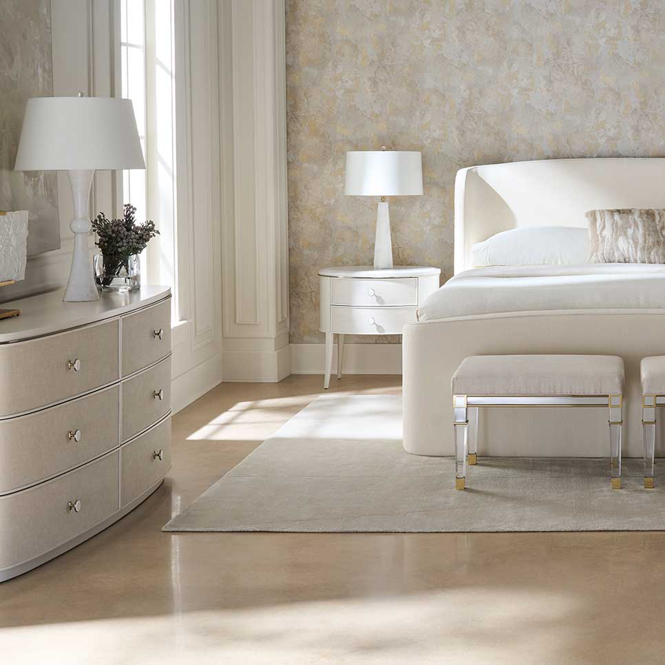 Soft Embrace Bed | Caracole Classic Collection | Elegant Contemporary Luxury Exclusive Designer Furniture