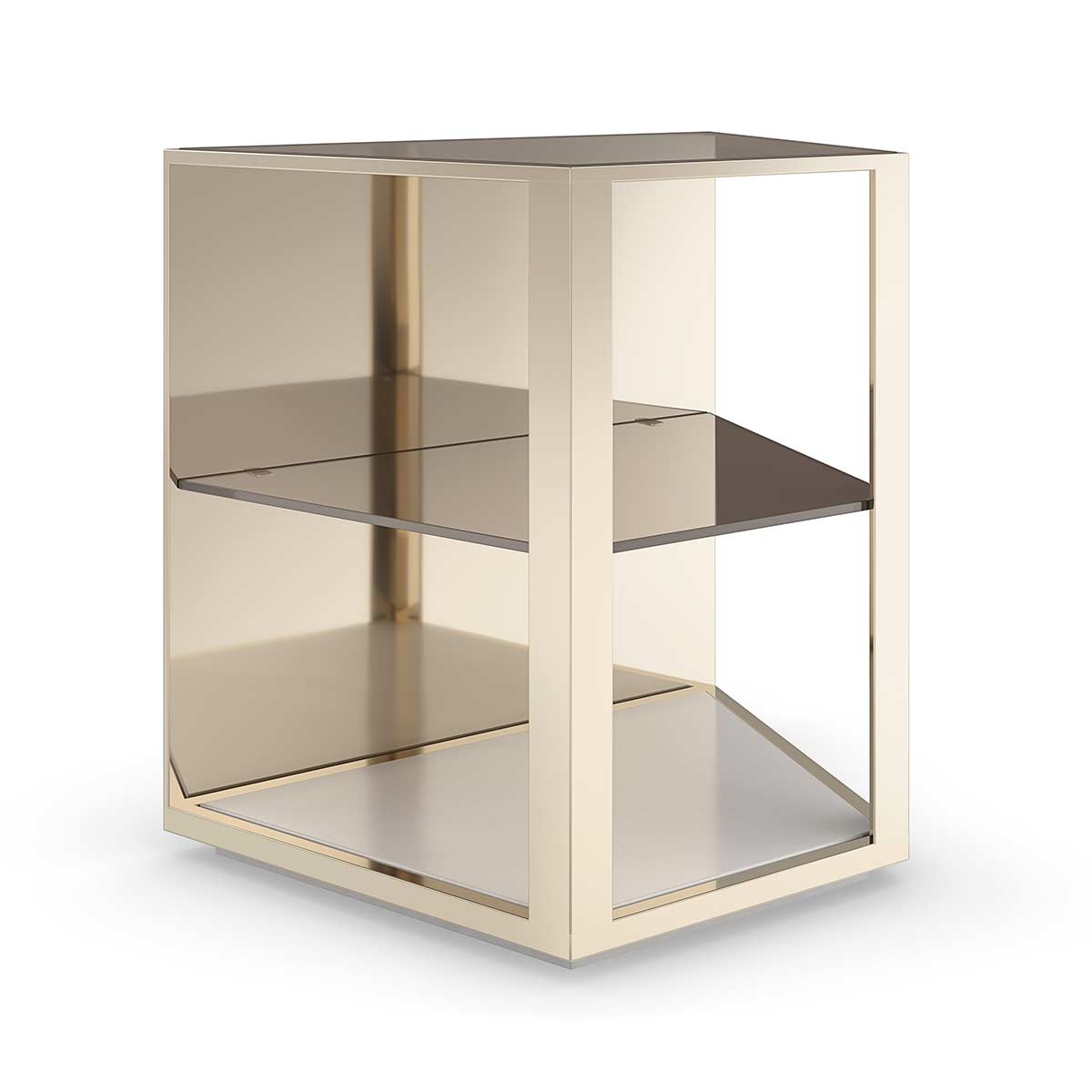 Refraction Side Table | Caracole Classic Collection | Elegant Contemporary Luxury Exclusive Designer Furniture