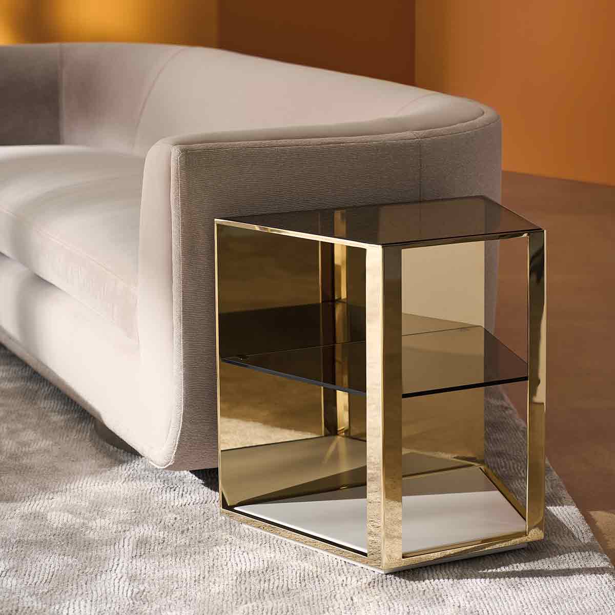 Refraction Side Table | Caracole Classic Collection | Elegant Contemporary Luxury Exclusive Designer Furniture