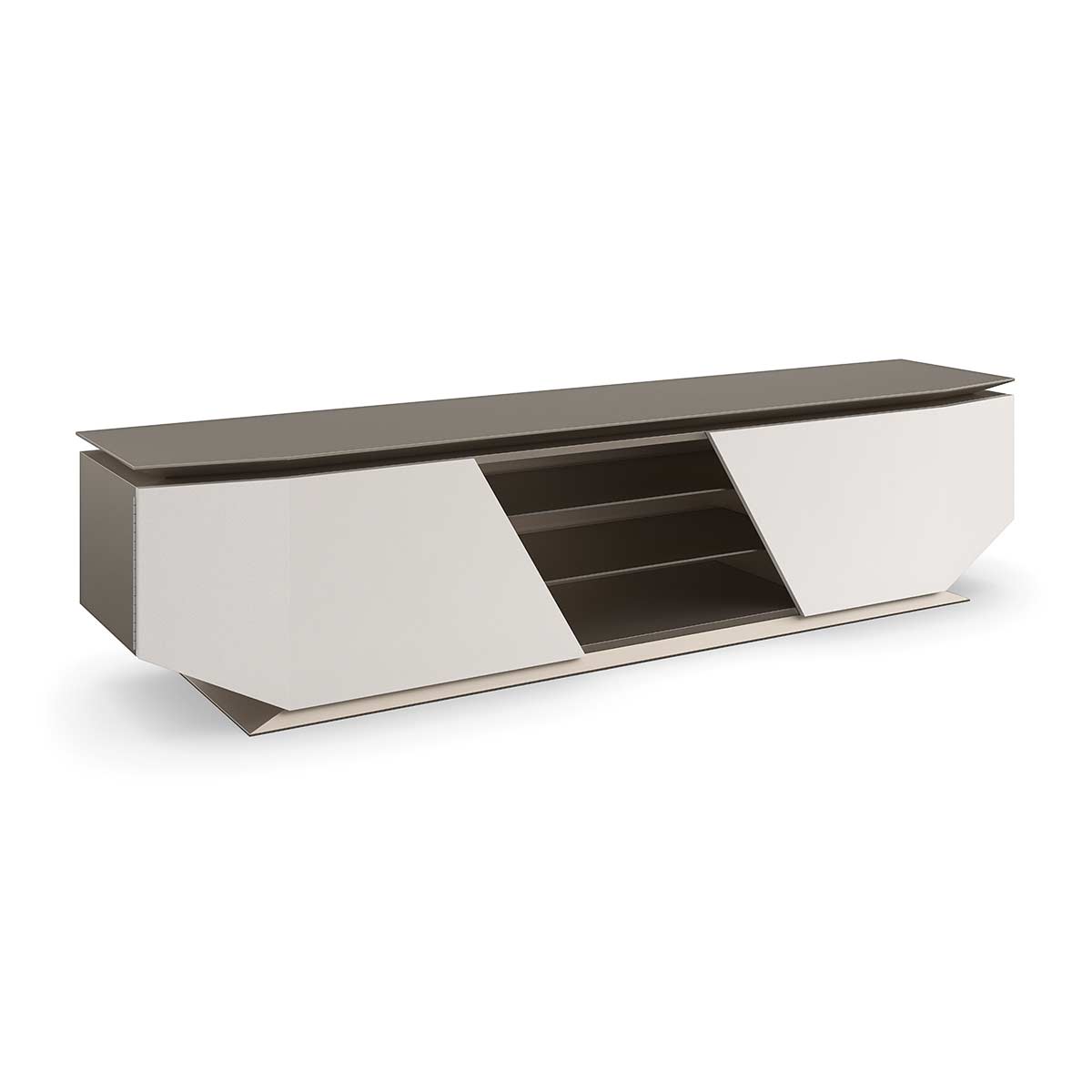Axis Media Console | Caracole Classic Collection | Elegant Contemporary Luxury Exclusive Designer Furniture