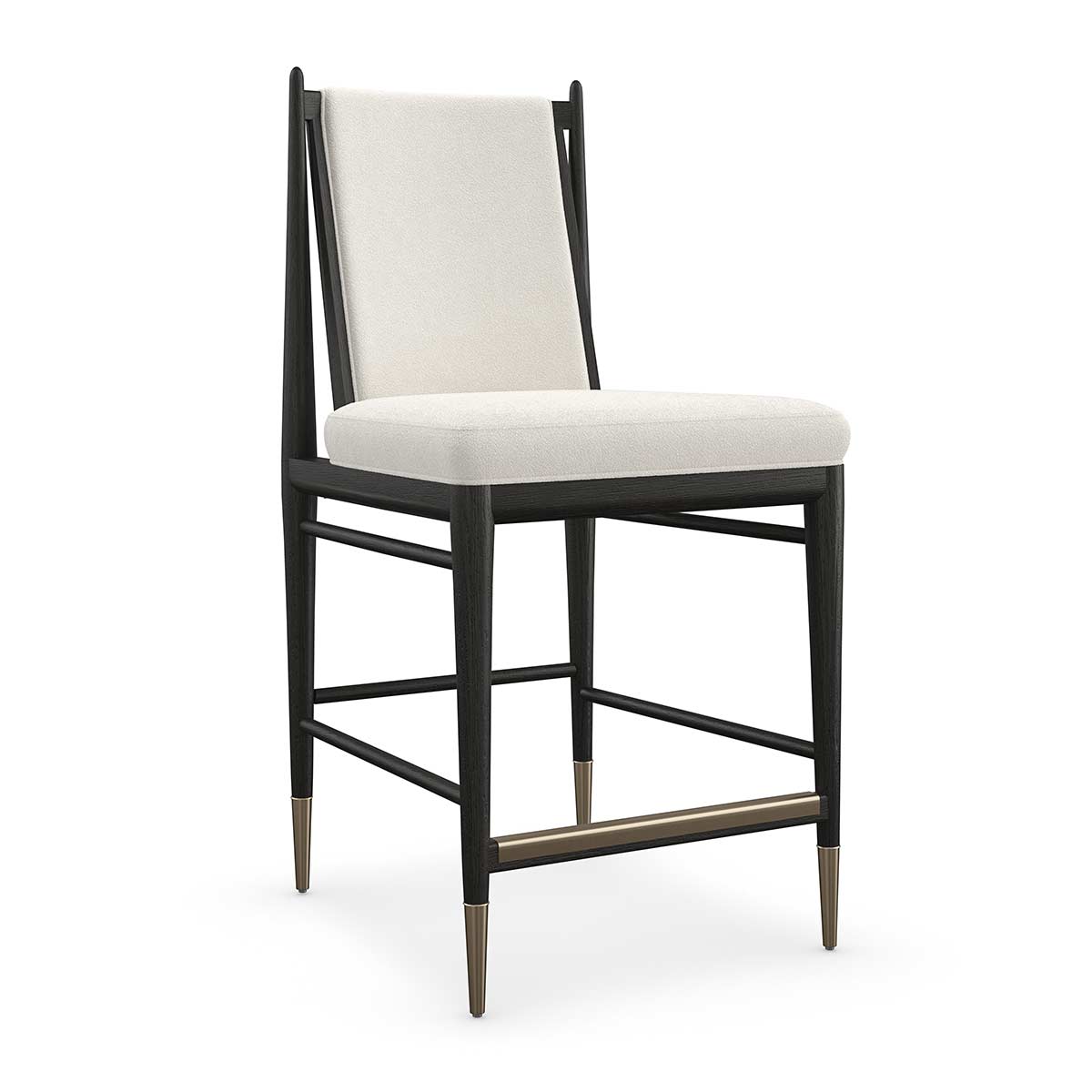 Unity Dark Counter Stool | Caracole Modern Principles Collection | Elegant Contemporary Luxury Exclusive Designer Furniture