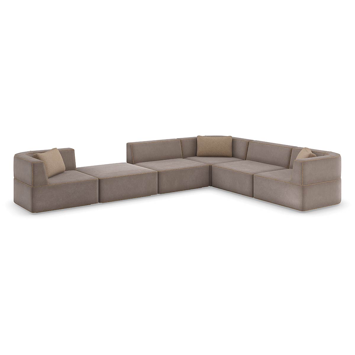 Marbella Sectional | Caracole Classic Collection – Modern Resort | Elegant Contemporary Luxury Exclusive Designer Furniture