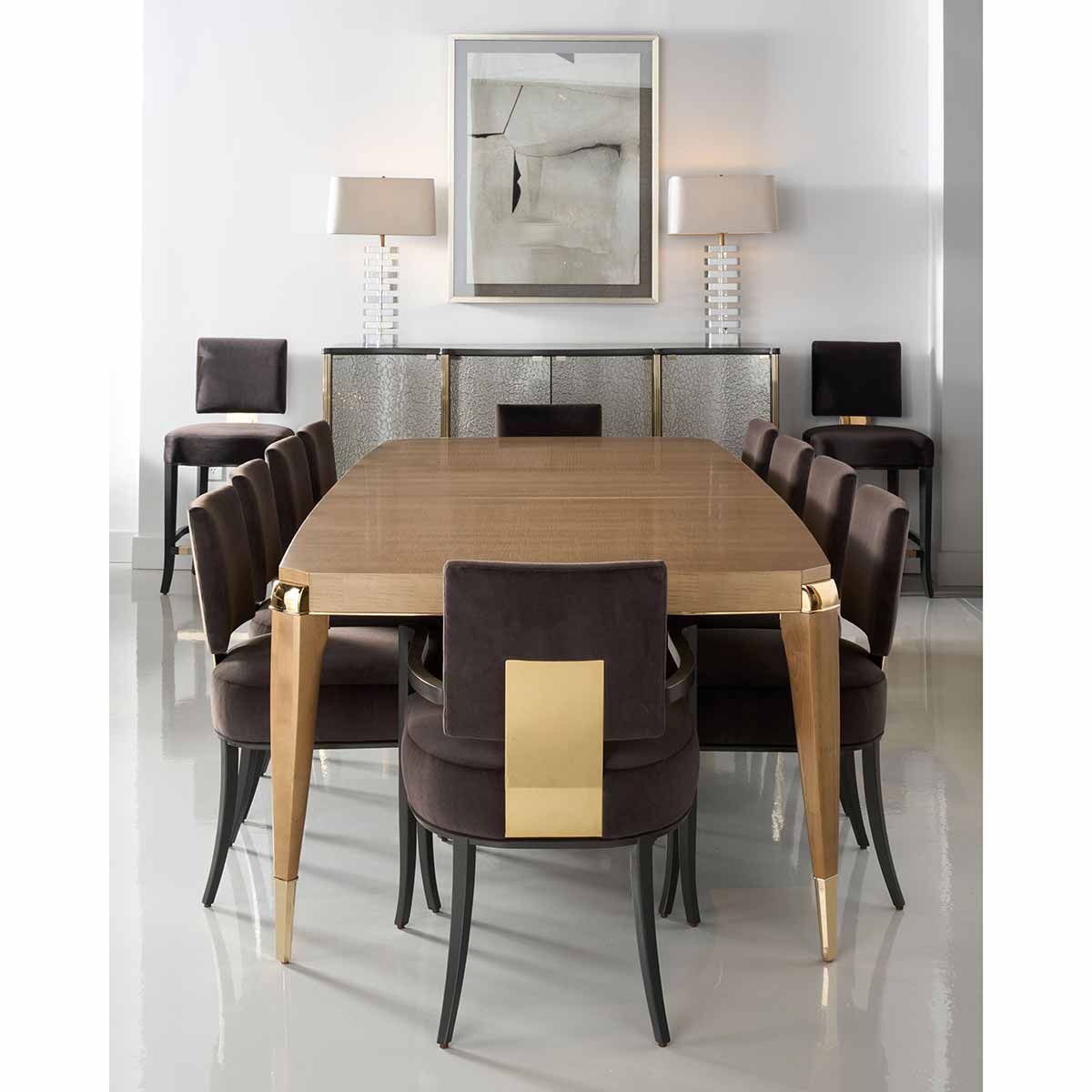 All Trimmed Out Dining Table | Caracole Classic Collection | Elegant Contemporary Luxury Exclusive Designer Furniture