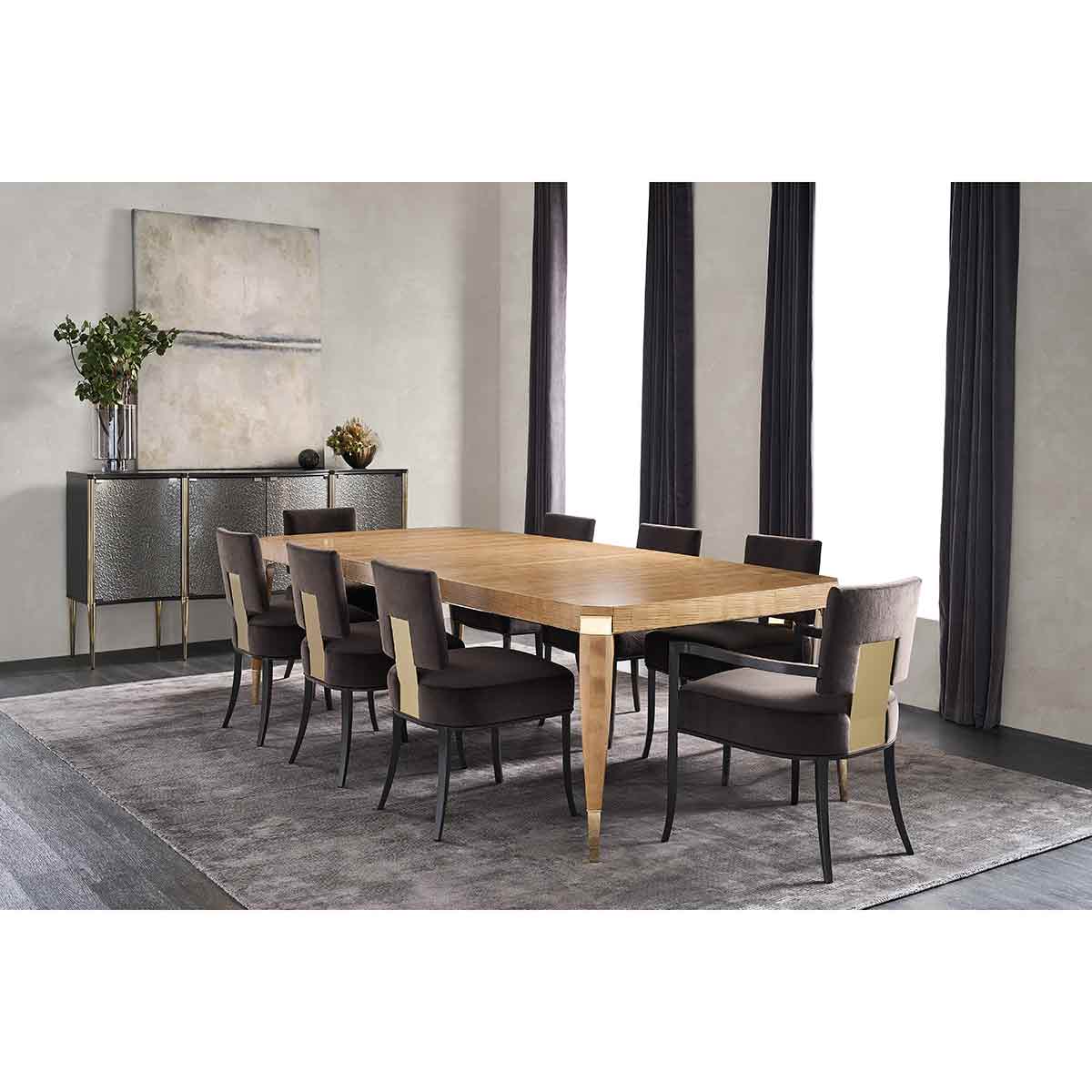 All Trimmed Out Dining Table | Caracole Classic Collection | Elegant Contemporary Luxury Exclusive Designer Furniture