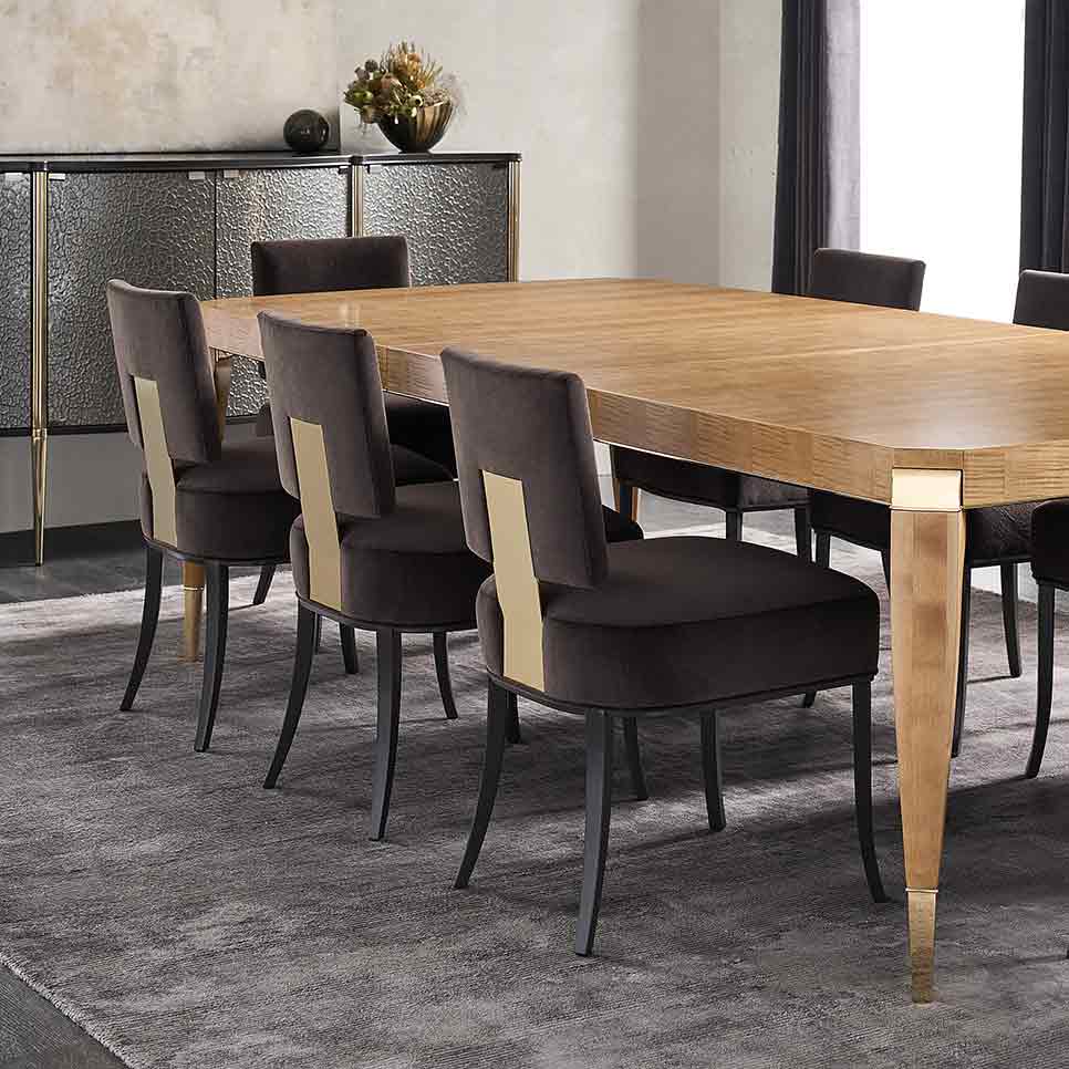 Reserved Seating Dining Side Chair | Caracole Classic Collection | Elegant Contemporary Luxury Exclusive Designer Furniture