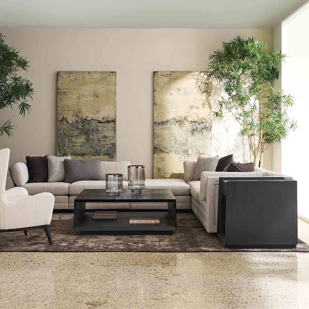 Fusion Sectional | Caracole Classic Collection | Elegant Contemporary Luxury Exclusive Designer Furniture