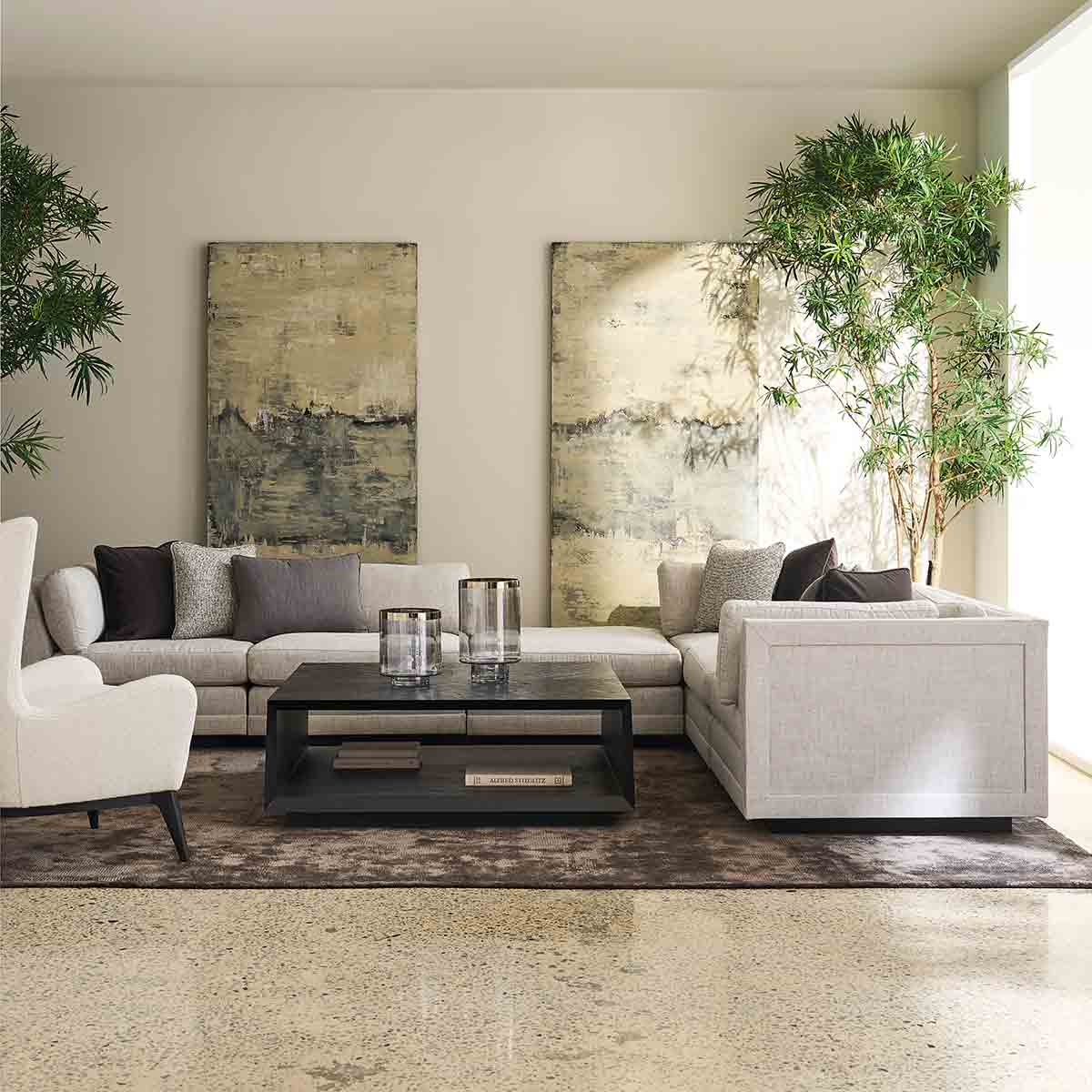 Fusion Sectional | Caracole Classic Collection | Elegant Contemporary Luxury Exclusive Designer Furniture