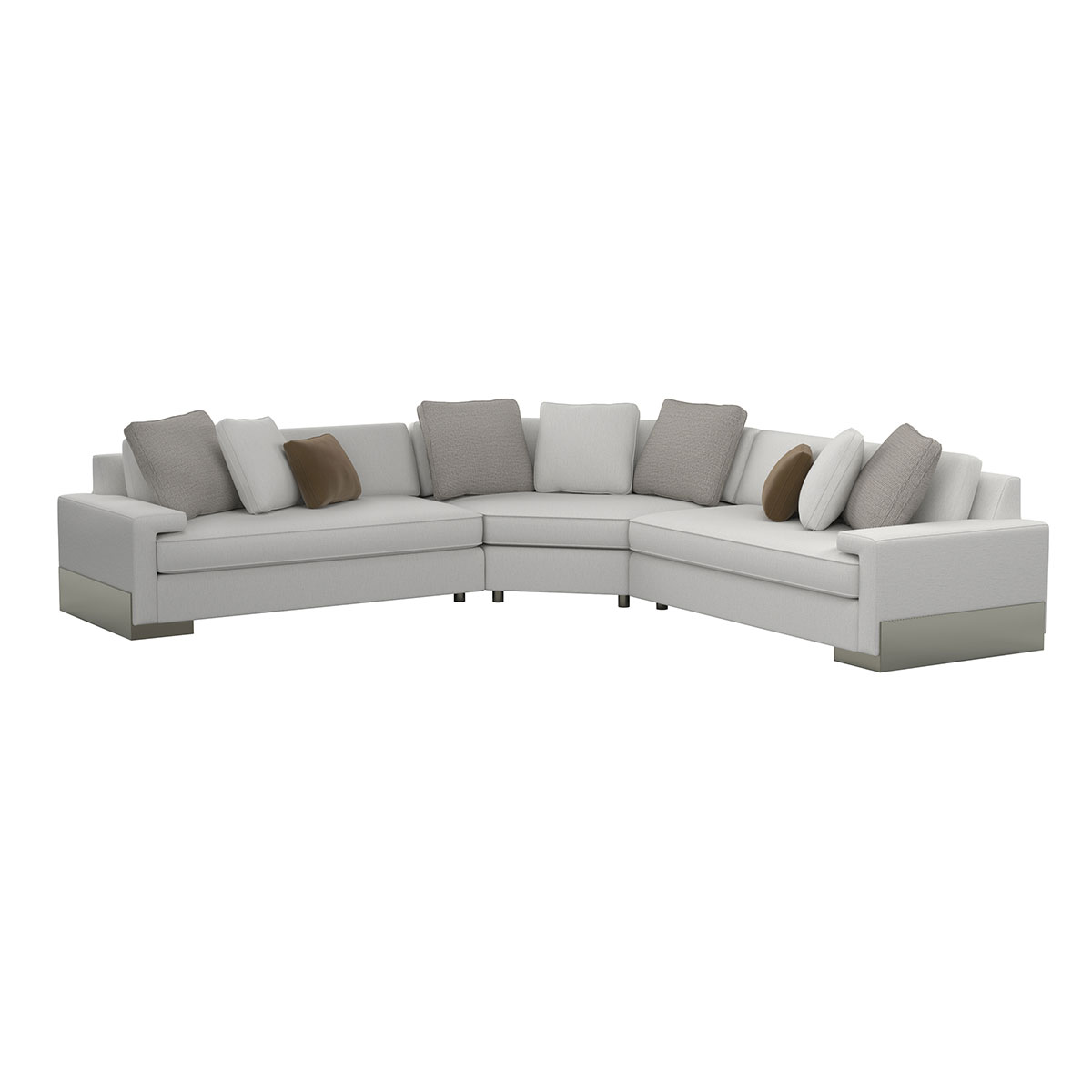 I'm Shelf-ish Sectional Sofa | Caracole Classic Collection | Elegant Contemporary Luxury Exclusive Designer Furniture